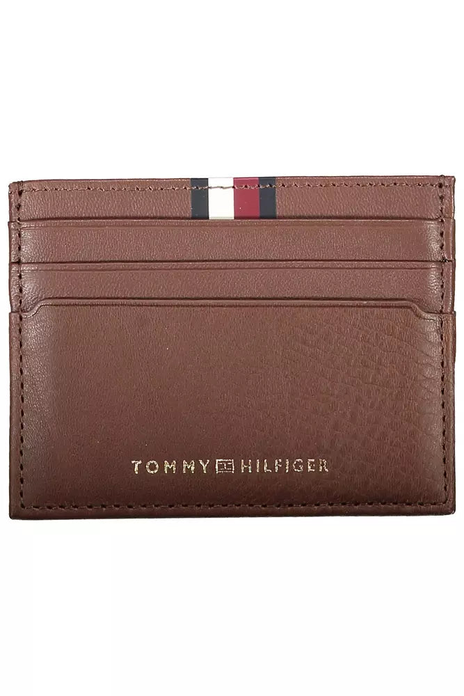 Tommy Hilfiger Brown Leather Men Wallet - Ora And Co.