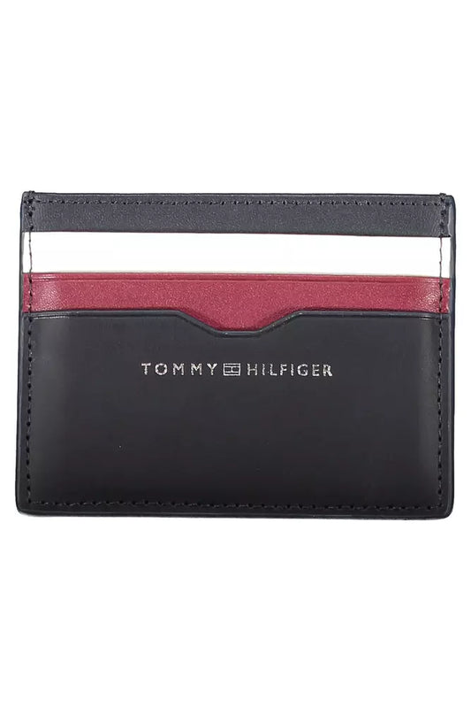 Tommy Hilfiger Blue Leather Men Wallet - Ora And Co.