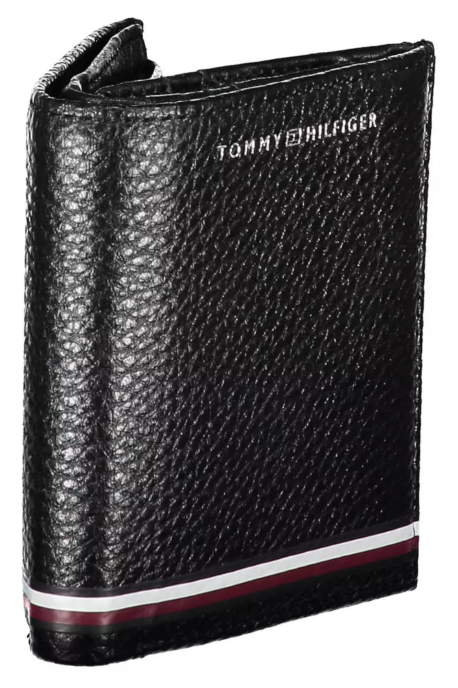 Tommy Hilfiger Black Leather Men Wallet - Ora And Co.