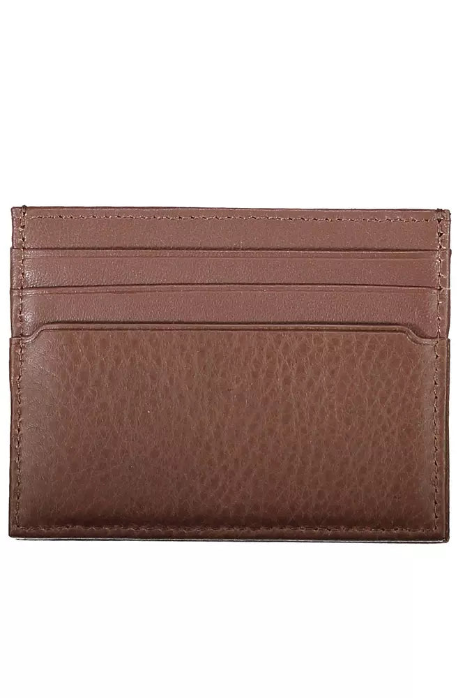 Tommy Hilfiger Brown Leather Men Wallet - Ora And Co.