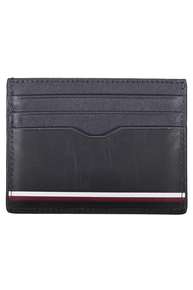 Tommy Hilfiger Blue Leather Men Wallet - Ora And Co.