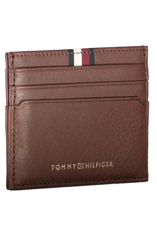 Tommy Hilfiger Brown Leather Men Wallet - Ora And Co.