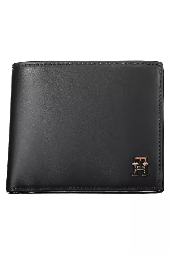 Tommy Hilfiger Black Leather Men Wallet - Ora And Co.