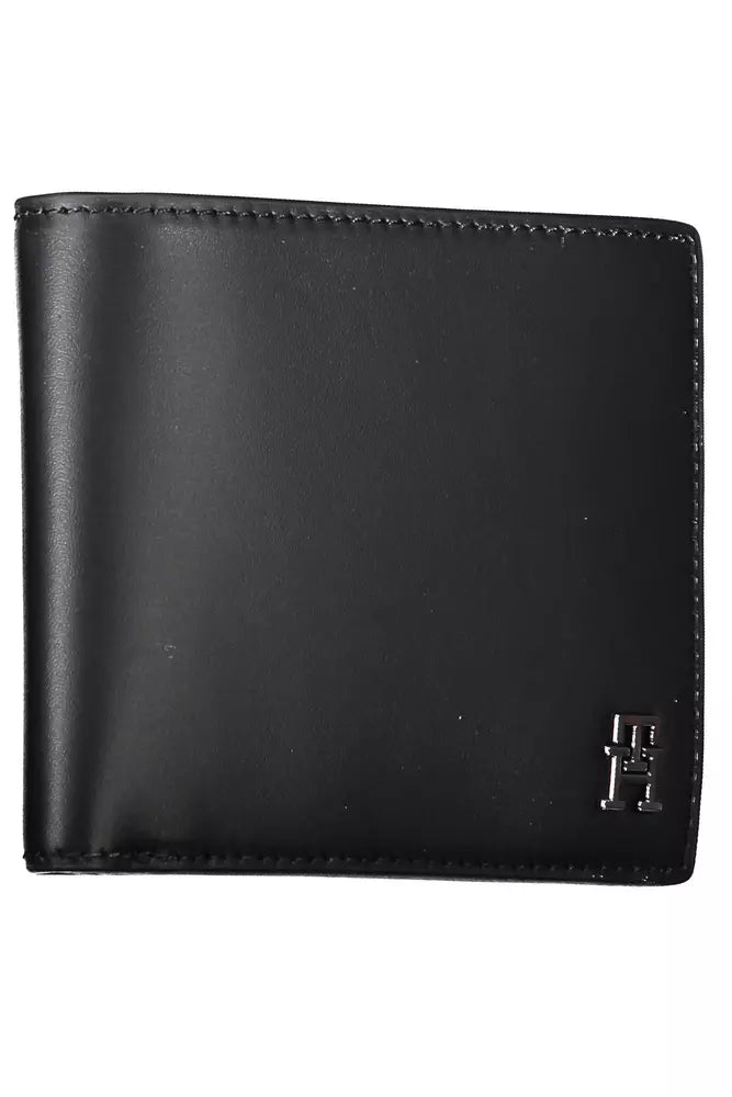 Tommy Hilfiger Black Leather Men Wallet - Ora And Co.