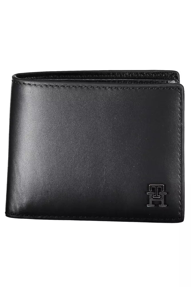 Tommy Hilfiger Black Leather Men Wallet - Ora And Co.