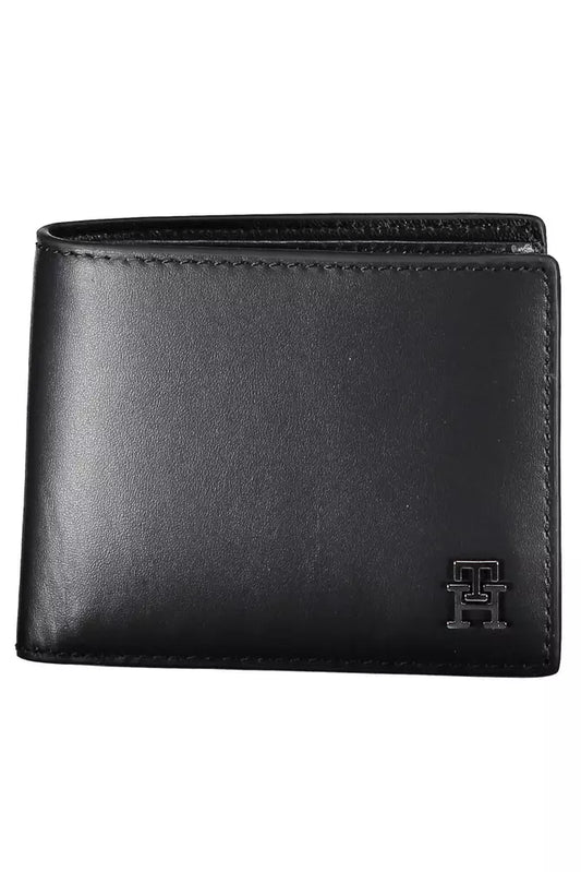 Tommy Hilfiger Black Leather Men Wallet - Ora And Co.