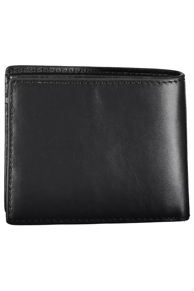 Tommy Hilfiger Black Leather Men Wallet - Ora And Co.