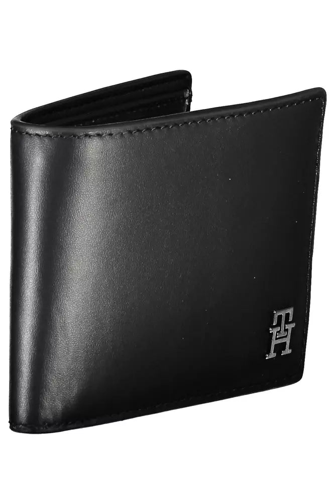 Tommy Hilfiger Black Leather Men Wallet - Ora And Co.