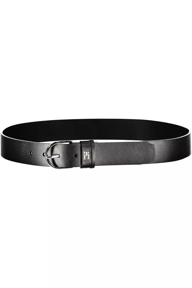 Tommy Hilfiger Black Leather Women Belt - Ora And Co.