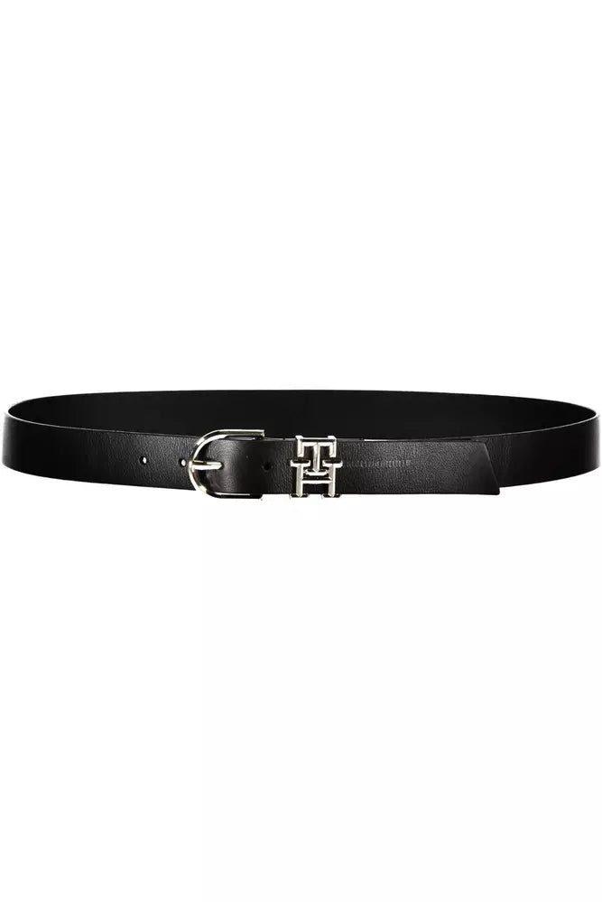 Tommy Hilfiger Black Leather Women Belt - Ora And Co.