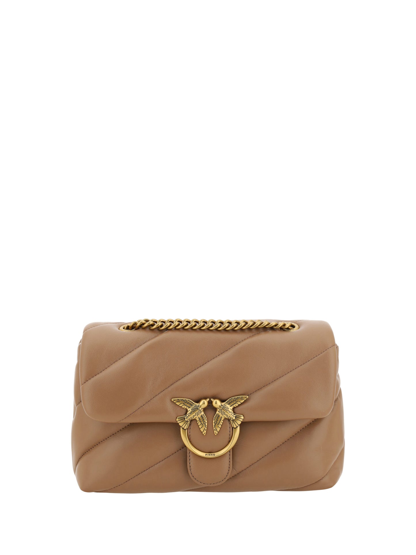 PINKO Elegant Quilted Calf Leather Shoulder Bag - Ora And Co.