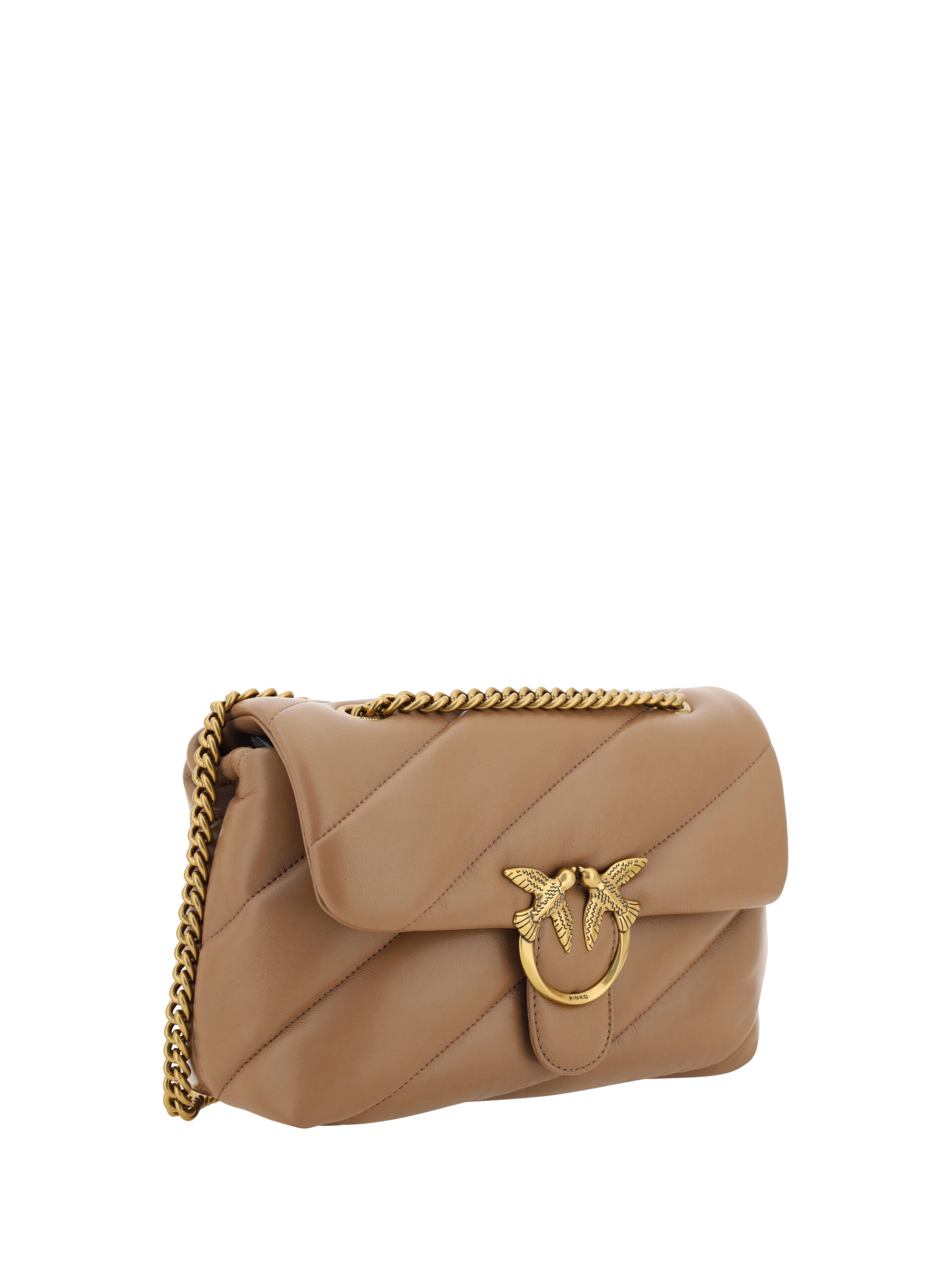 PINKO Elegant Quilted Calf Leather Shoulder Bag - Ora And Co.