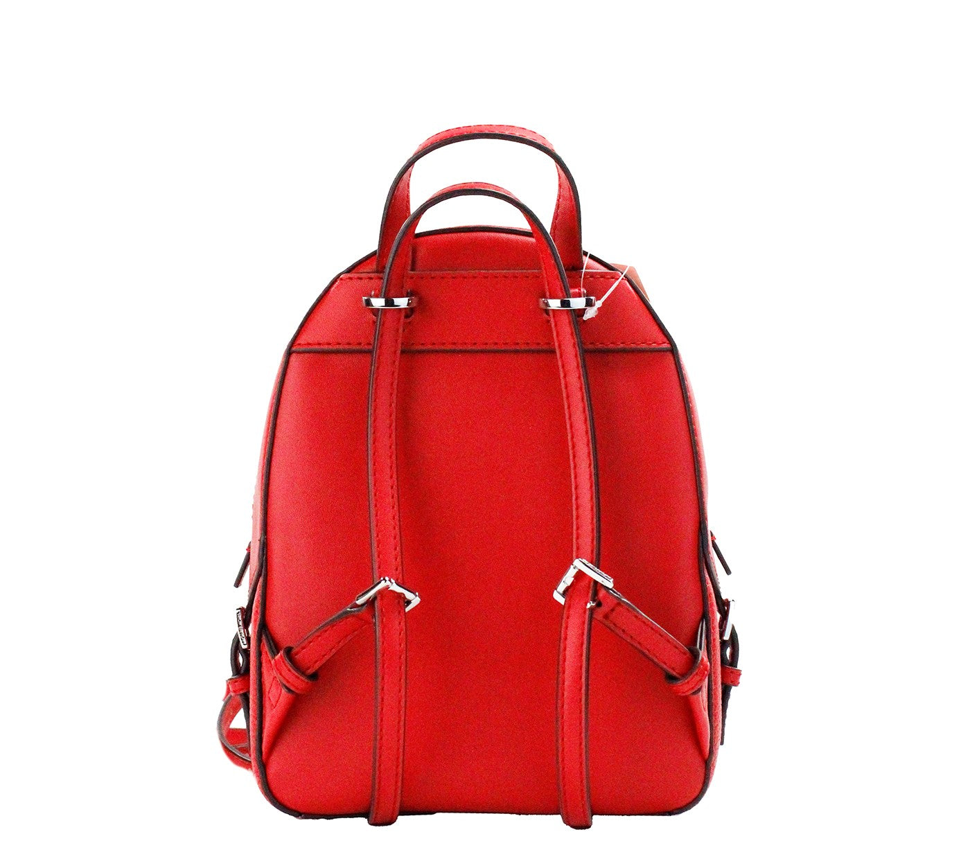 Michael Kors Jaycee Mini XS Bright Red Pebbled Leather Zip Pocket Backpack Bag - Ora And Co.