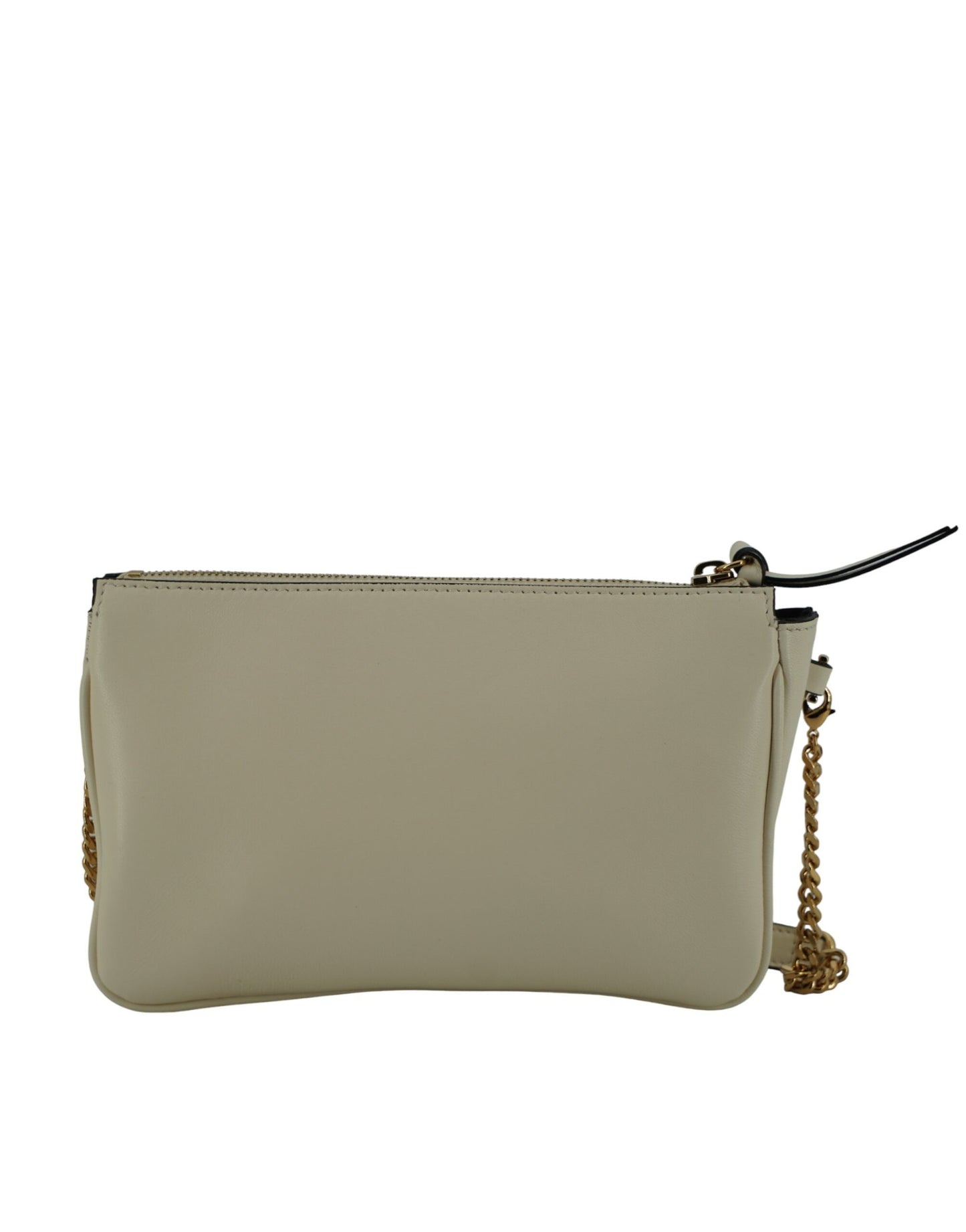 Versace Elegant White Lamb Leather Crossbody Pouch - Ora And Co.