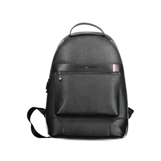 Tommy Hilfiger Black Polyethylene Men Backpack - Ora And Co.