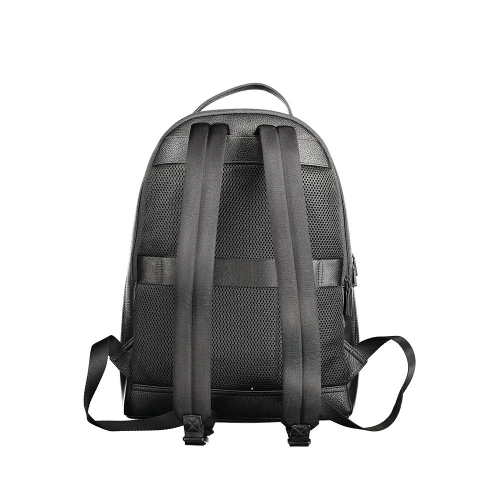 Tommy Hilfiger Black Polyethylene Men Backpack - Ora And Co.