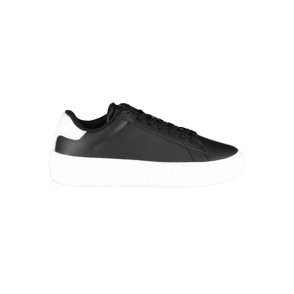 Tommy Hilfiger Black Polyethylene Men Sneaker - Ora And Co.