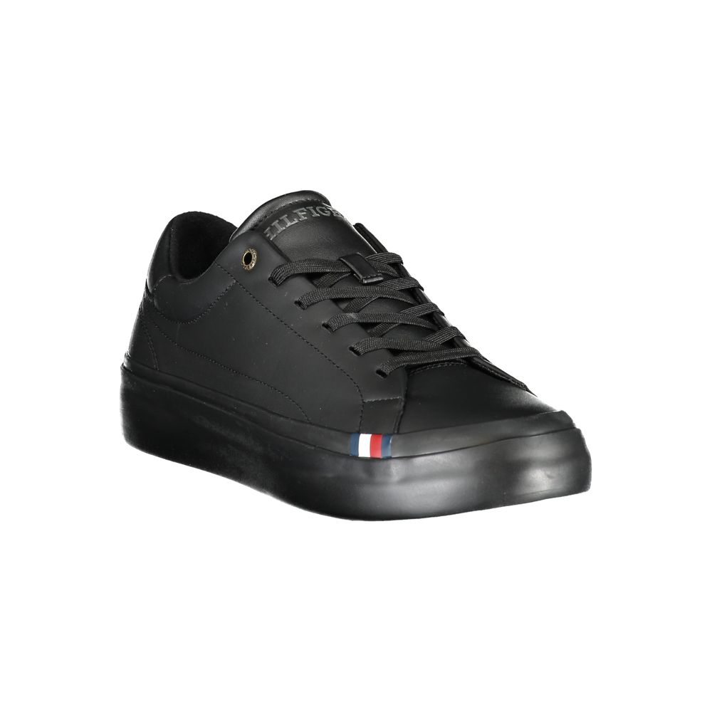 Tommy Hilfiger Black Polyethylene Men Sneaker - Ora And Co.