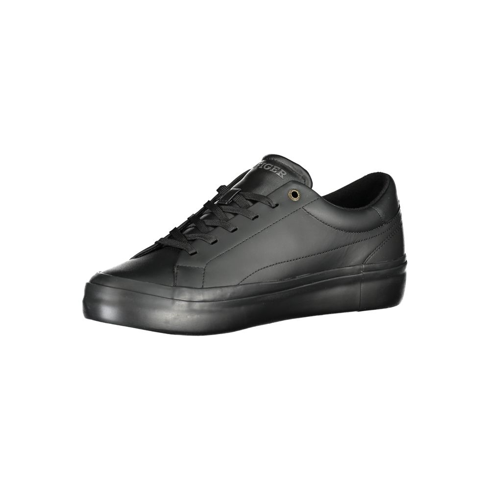 Tommy Hilfiger Black Polyethylene Men Sneaker - Ora And Co.