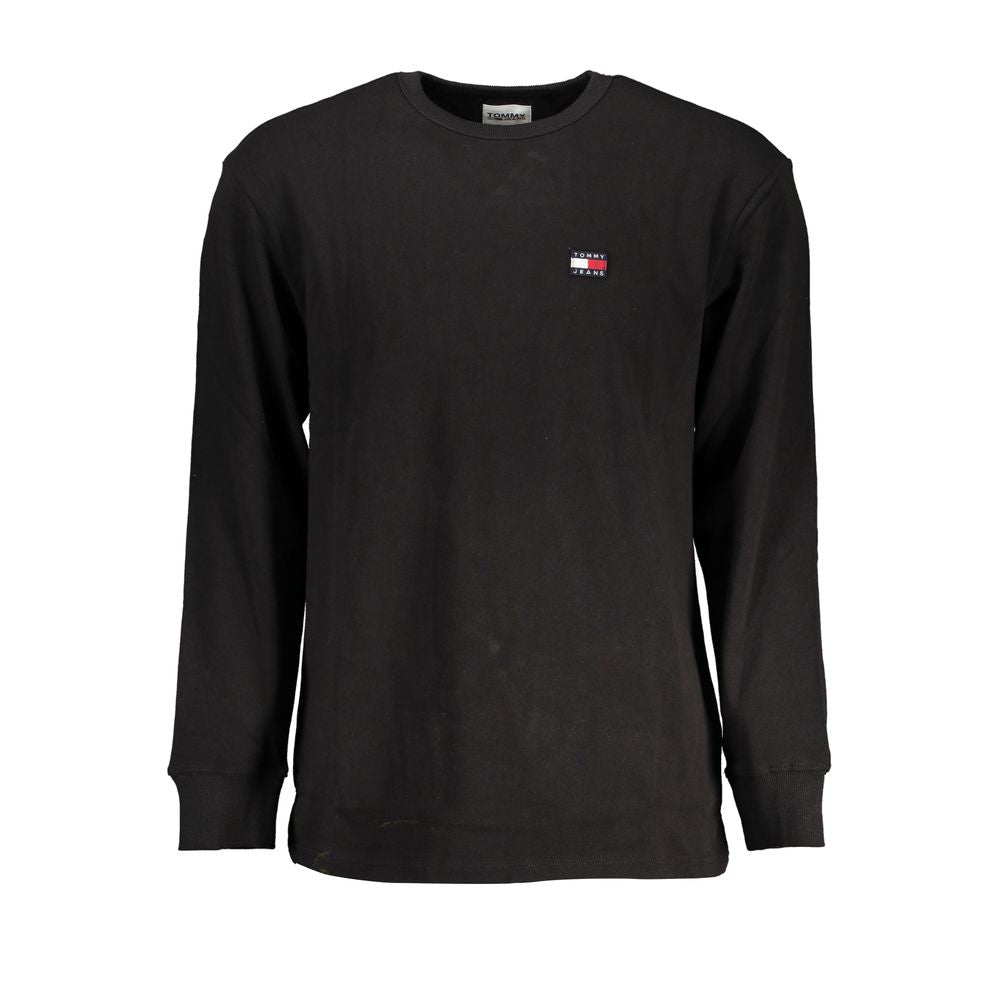 Tommy Hilfiger Black Cotton Men TShirt - Ora And Co.