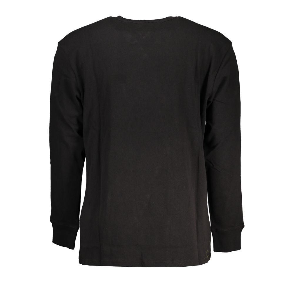 Tommy Hilfiger Black Cotton Men TShirt - Ora And Co.