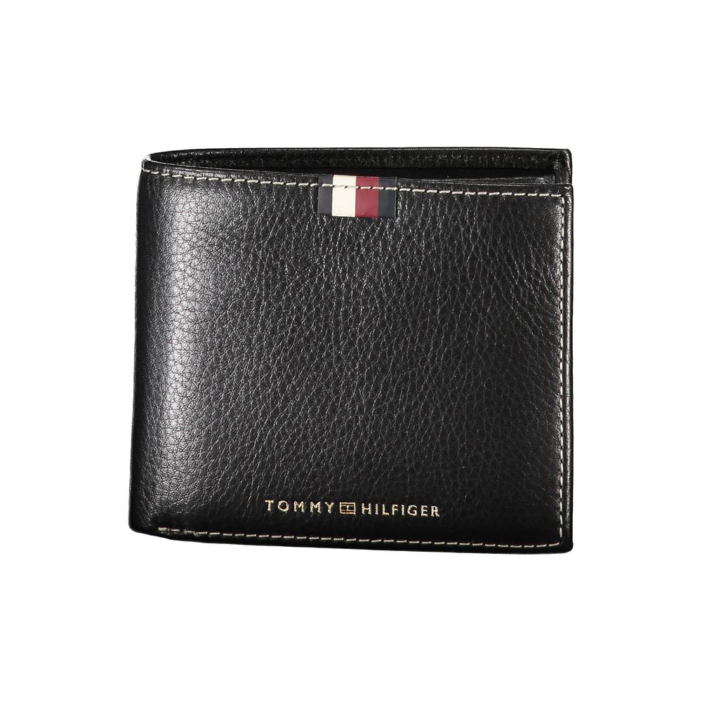 Tommy Hilfiger Black Leather Men Wallet - Ora And Co.