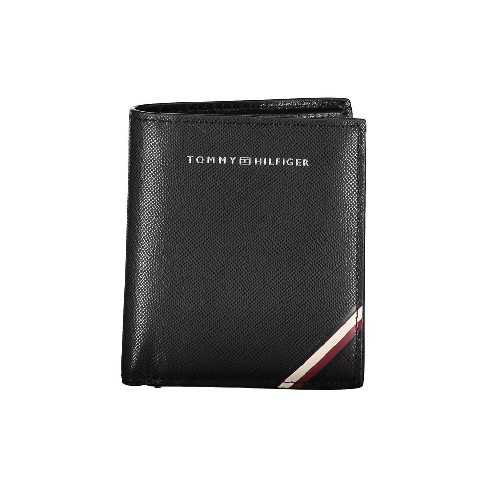 Tommy Hilfiger Black Leather Men Wallet - Ora And Co.