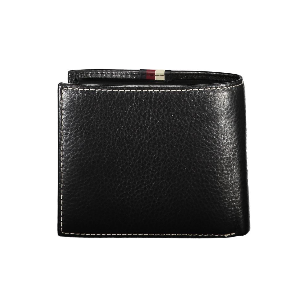 Tommy Hilfiger Black Leather Men Wallet - Ora And Co.