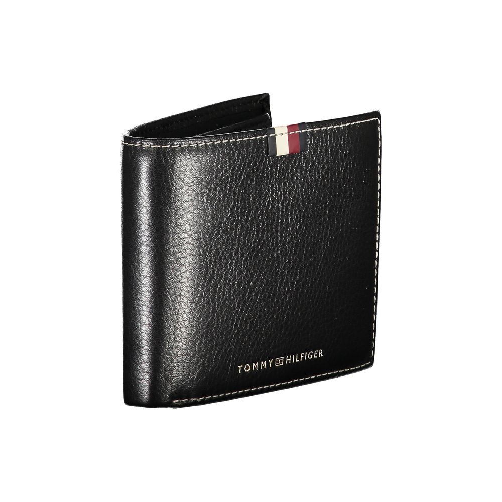 Tommy Hilfiger Black Leather Men Wallet - Ora And Co.