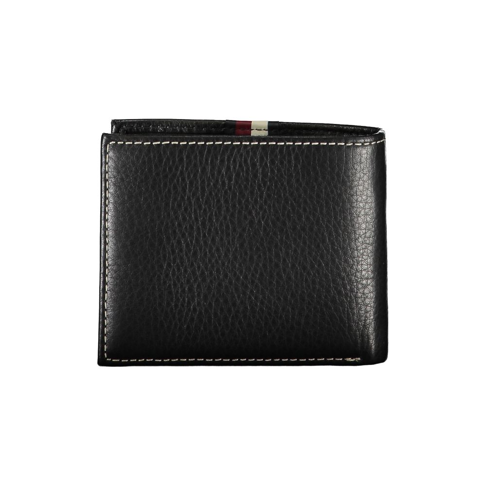 Tommy Hilfiger Black Leather Men Wallet - Ora And Co.