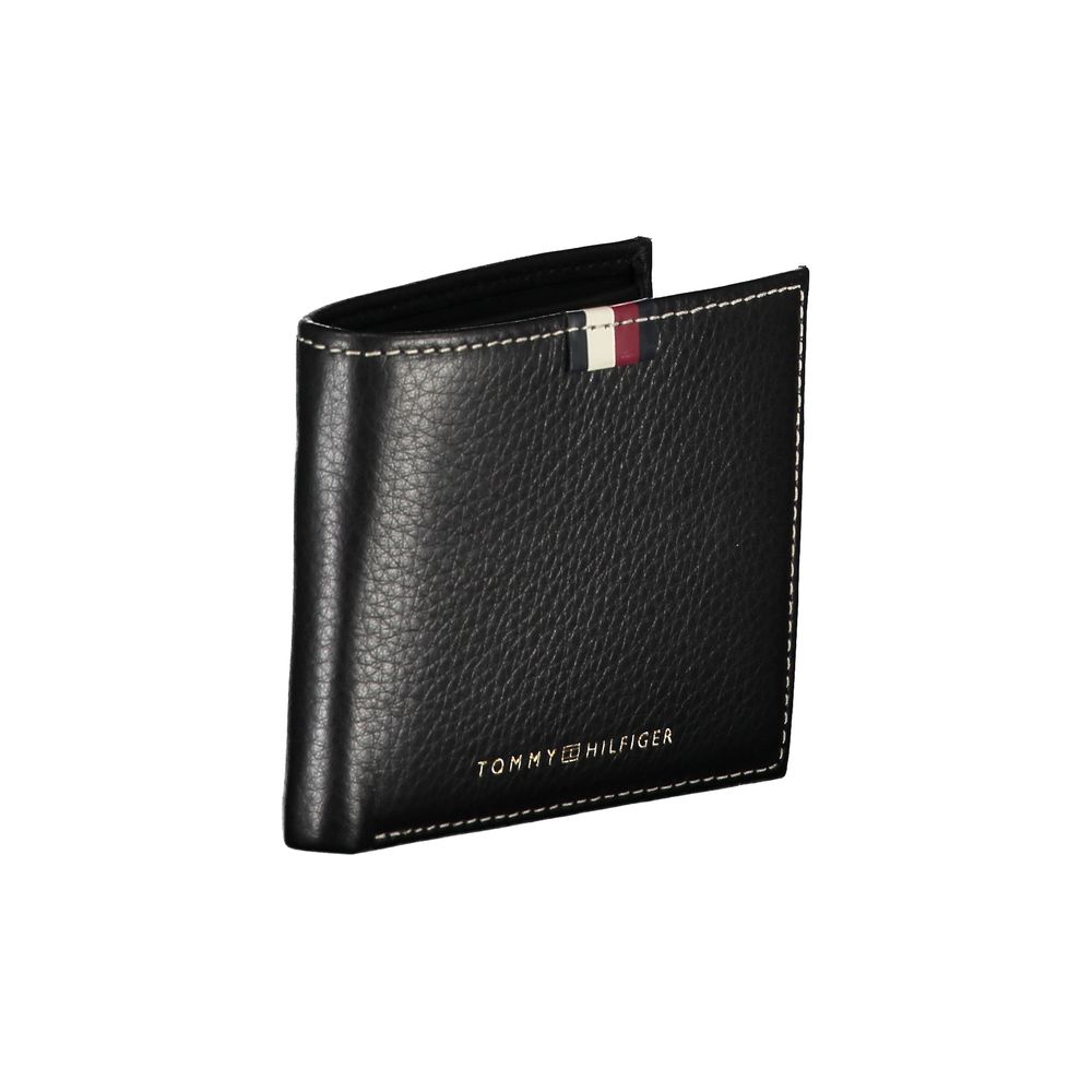 Tommy Hilfiger Black Leather Men Wallet - Ora And Co.