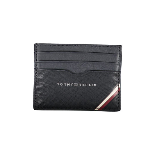 Tommy Hilfiger Blue Leather Men Wallet - Ora And Co.