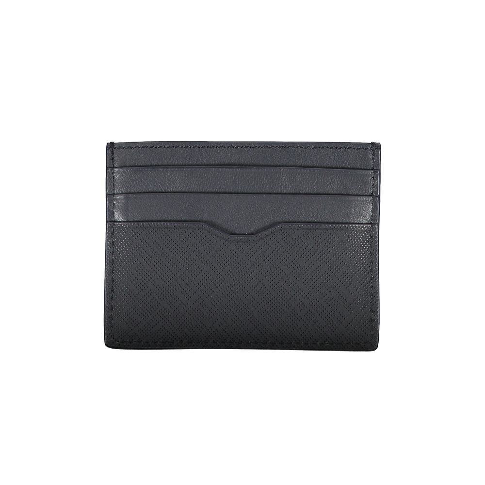 Tommy Hilfiger Blue Leather Men Wallet - Ora And Co.