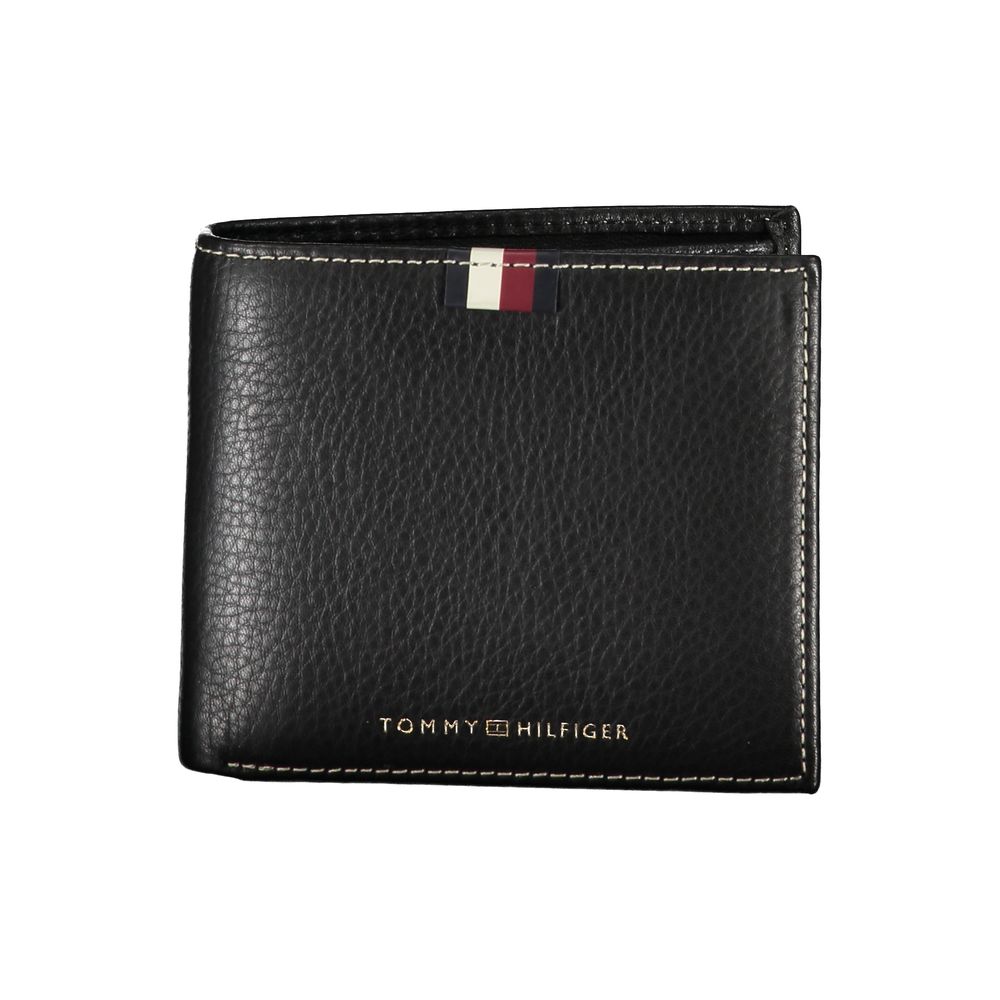 Tommy Hilfiger Black Leather Men Wallet - Ora And Co.