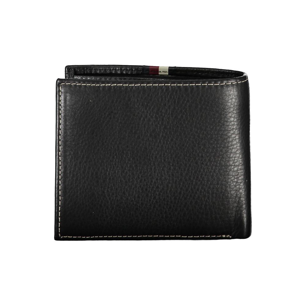 Tommy Hilfiger Black Leather Men Wallet - Ora And Co.