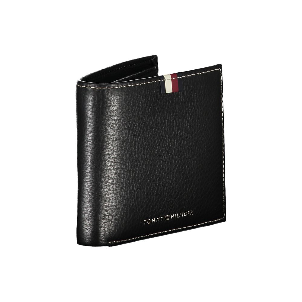 Tommy Hilfiger Black Leather Men Wallet - Ora And Co.