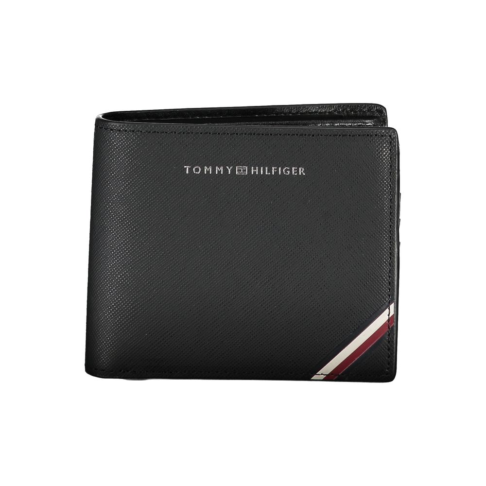 Tommy Hilfiger Black Leather Men Wallet - Ora And Co.