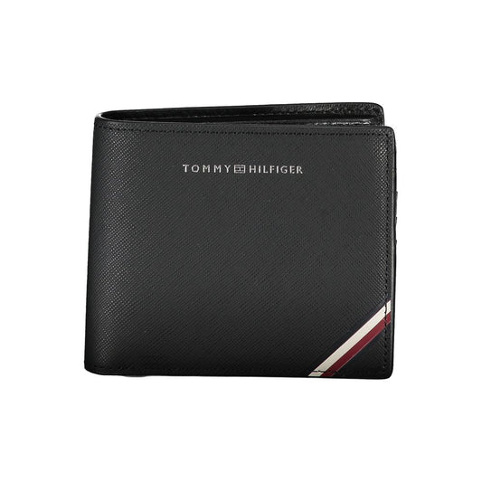 Tommy Hilfiger Black Leather Men Wallet - Ora And Co.