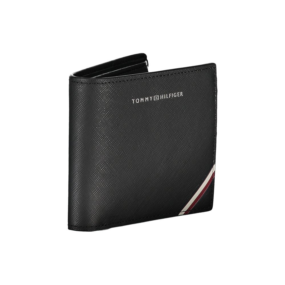 Tommy Hilfiger Black Leather Men Wallet - Ora And Co.