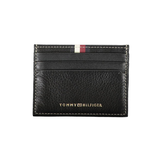 Tommy Hilfiger Black Leather Men Wallet - Ora And Co.