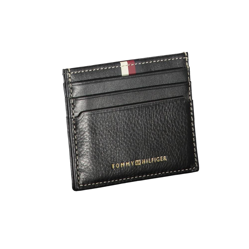 Tommy Hilfiger Black Leather Men Wallet - Ora And Co.