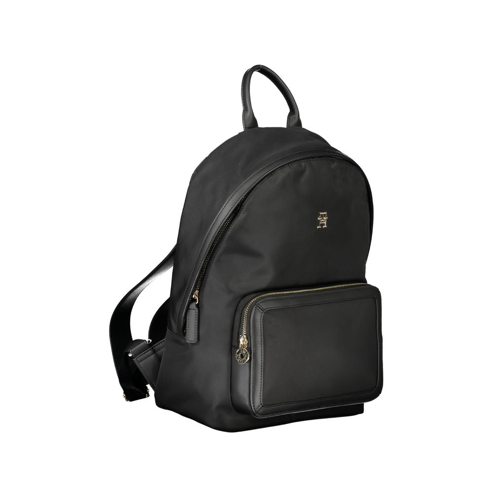 Tommy Hilfiger Black Polyester Women Backpack - Ora And Co.