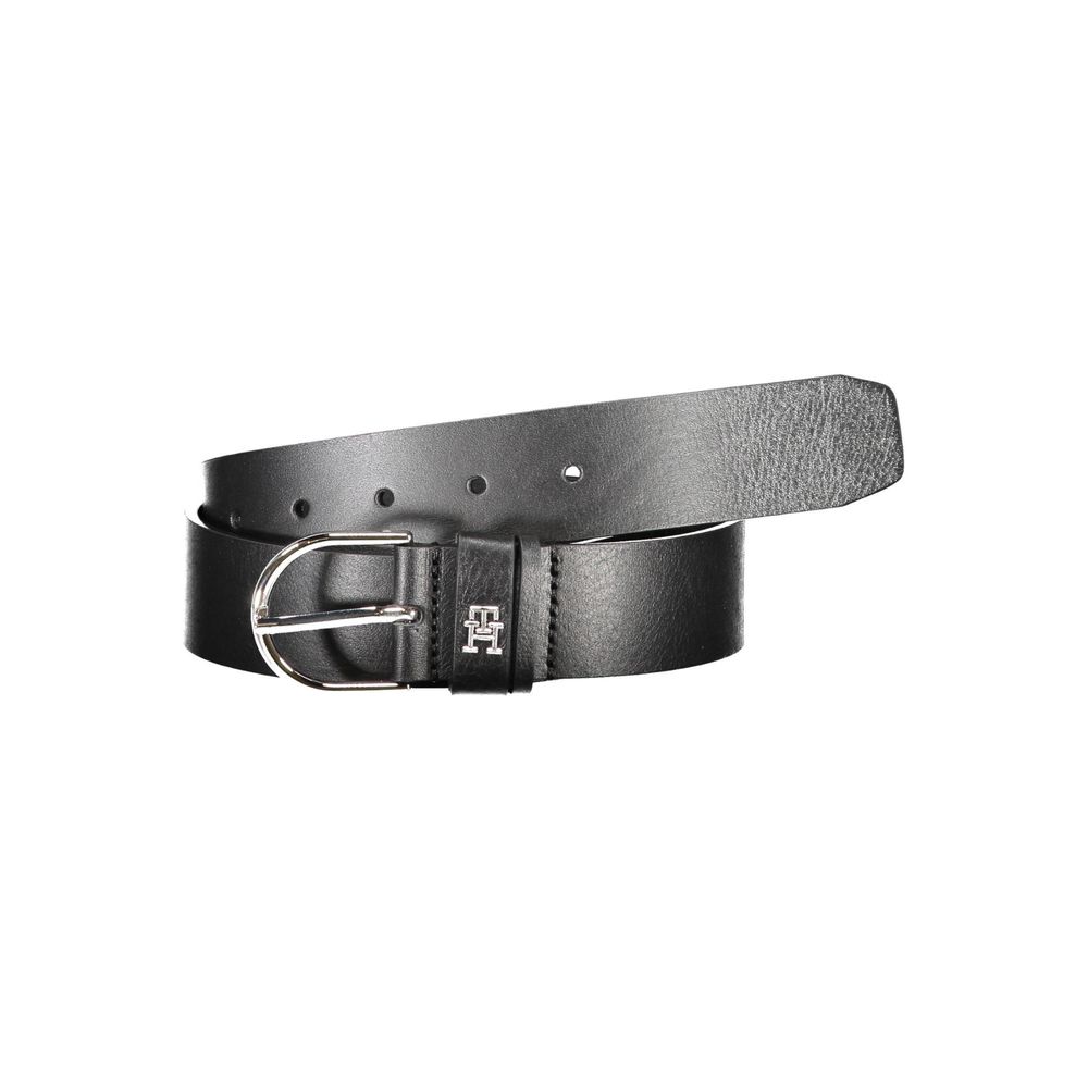 Tommy Hilfiger Black Leather Women Belt - Ora And Co.