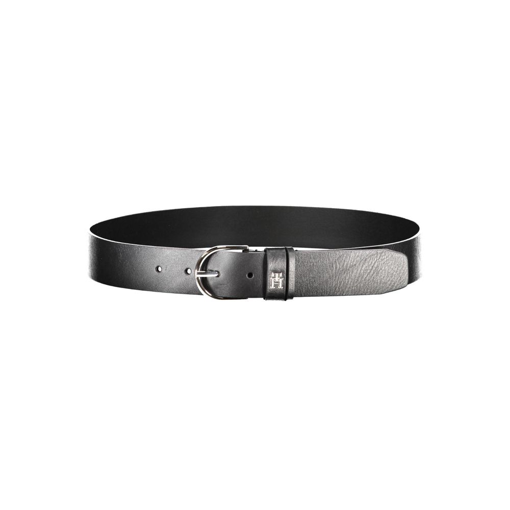 Tommy Hilfiger Black Leather Women Belt - Ora And Co.