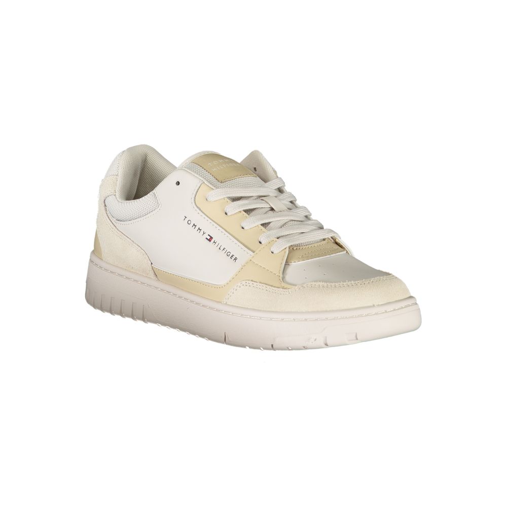 Tommy Hilfiger Beige Polyethylene Men Sneaker - Ora And Co.