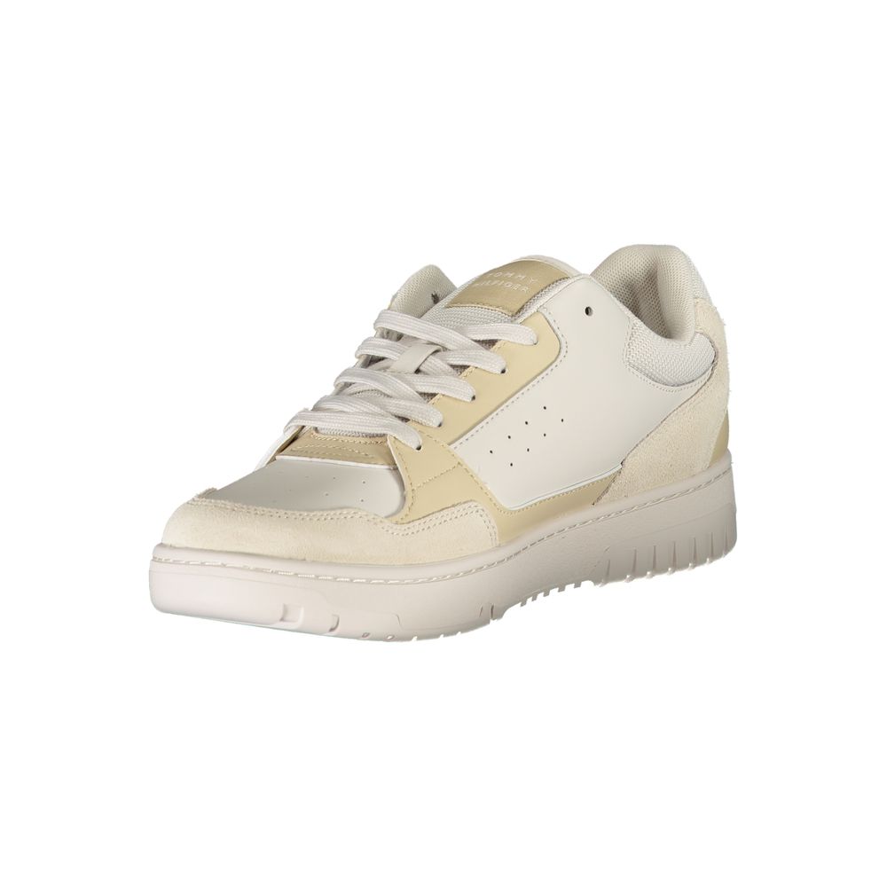 Tommy Hilfiger Beige Polyethylene Men Sneaker - Ora And Co.