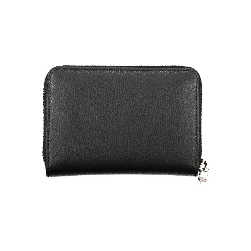 Tommy Hilfiger Elegant Black Zip Wallet with Multiple Compartments - Ora And Co.