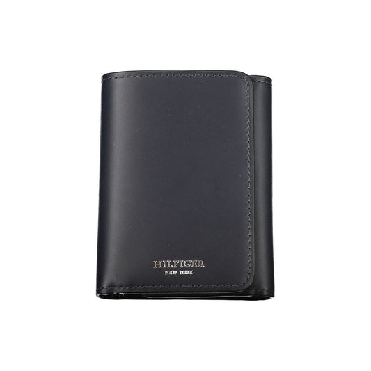 Tommy Hilfiger Elegant Blue Leather Wallet for Men - Ora And Co.