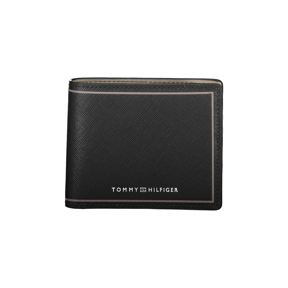 Tommy Hilfiger Black Leather Double Card Wallet - Ora And Co.