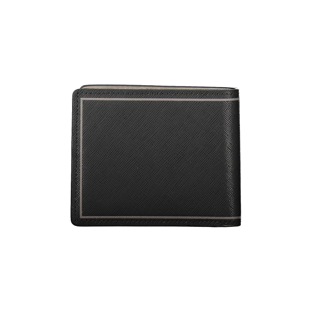 Tommy Hilfiger Black Leather Double Card Wallet - Ora And Co.